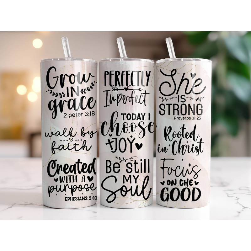 Christian Bible Verse Affirmations 20 oz Skinny Tumbler Sublimation Design Instant Digital Download Only, Faith Spiritual Tumbler Wrap.jpg