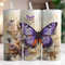 Purple Butterflies Tumbler Wrap Sublimation, 20oz Skinny Tumbler Sublimation Design Digital Download PNG Instant Digital Only.jpg