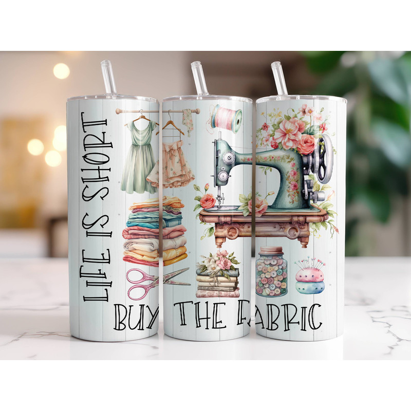 Sewing Tumbler Wrap PNG, Sublimation Digital Download, 20oz Skinny Tumbler Design, Instant Digital Download Only, Funny Sewing Life Tumbler.jpg