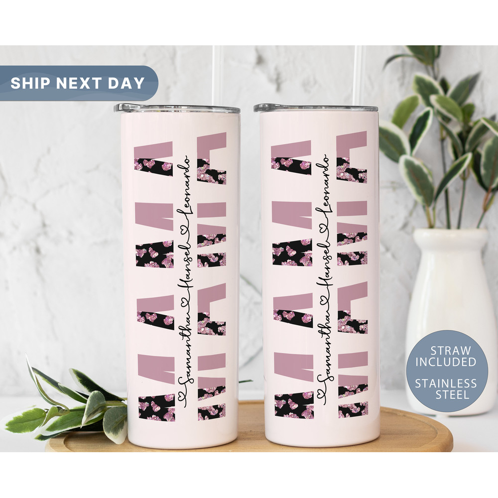 Customizable Tumbler for Mama, Personalized Mom Tumbler with Straw, Cheetah Skinny Tumbler, Mothers Day Gift, Mother Tumbler, (TM-11MAMA).jpg