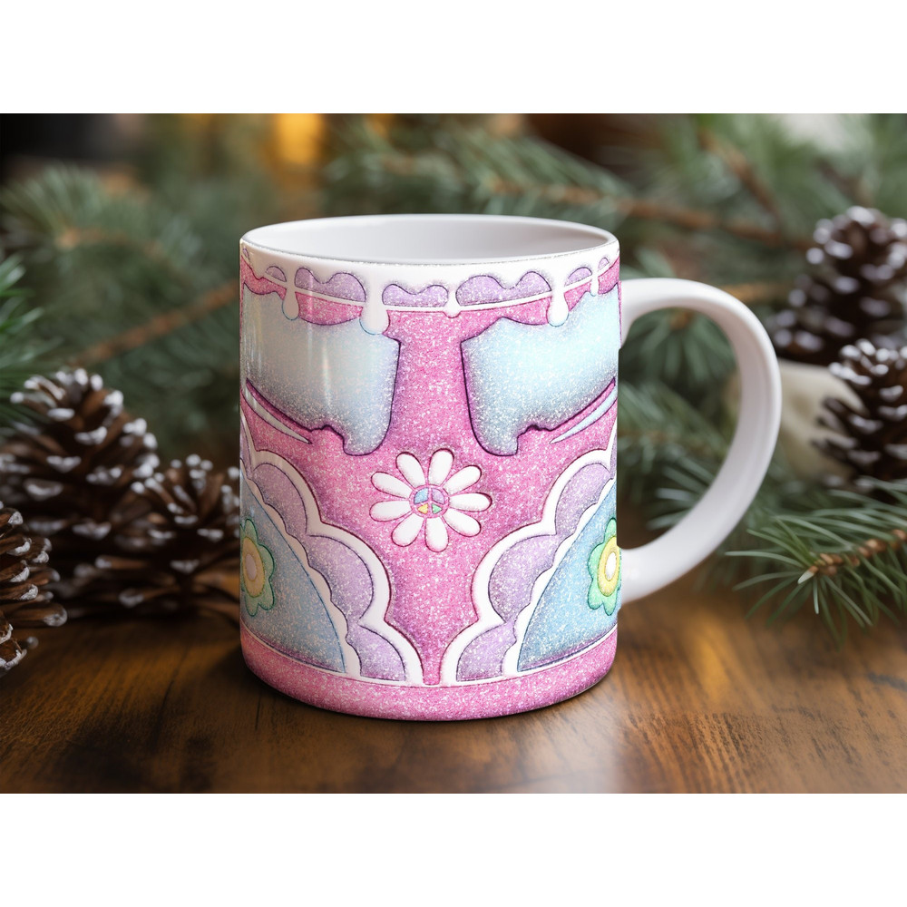 Pink Cute Sublimation Mug Design Download PNG, 11 - 15 Oz Digital Mug Wrap PNG Download.jpg