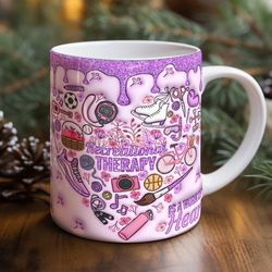 recreational therapy mug, ceramic coffee mug, funny coffee mug