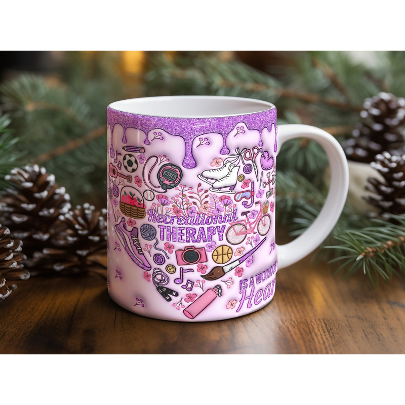 Recreational Therapy Sublimation Mug Design Download PNG, 11 - 15 Oz Digital Mug Wrap PNG Download 1.jpg