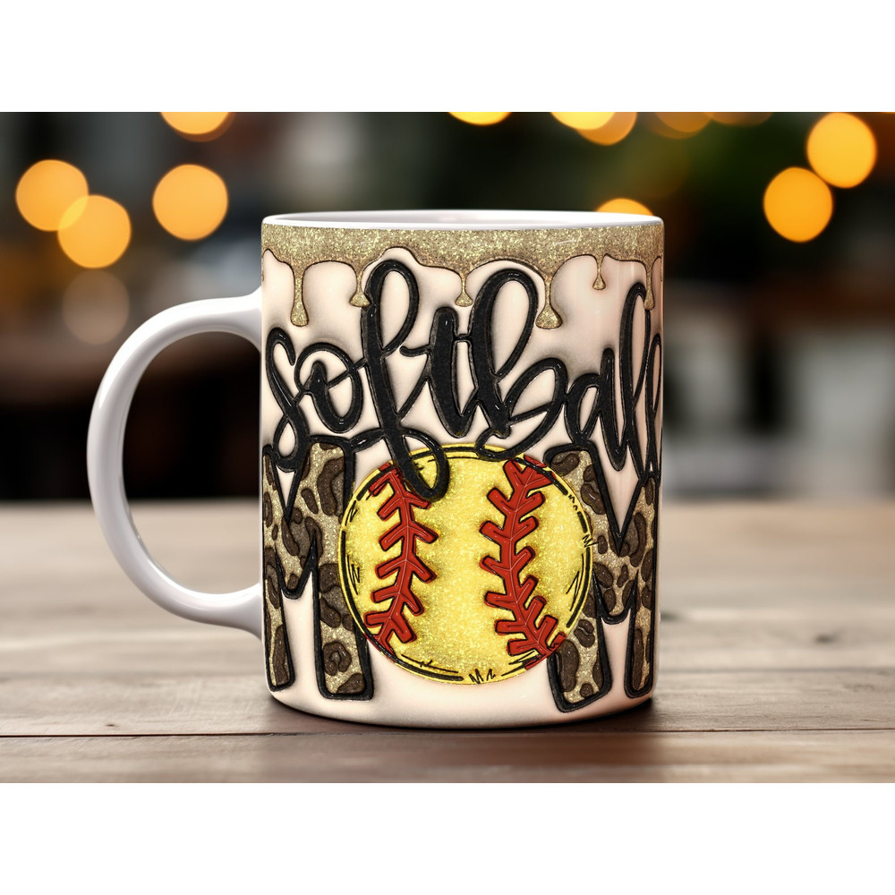 Softball Mom Glitter Tumbler Wrap, Digital Download, PNG Design, Sparkle Softball Mug.jpg