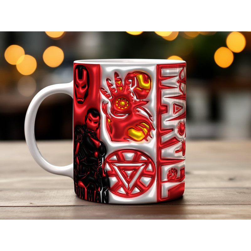 Spiderman Christmas Sublimation Mug Design Download PNG, Glitter Coffee 11 - 15 Oz Digital Mug Wrap PNG Download 1.jpg
