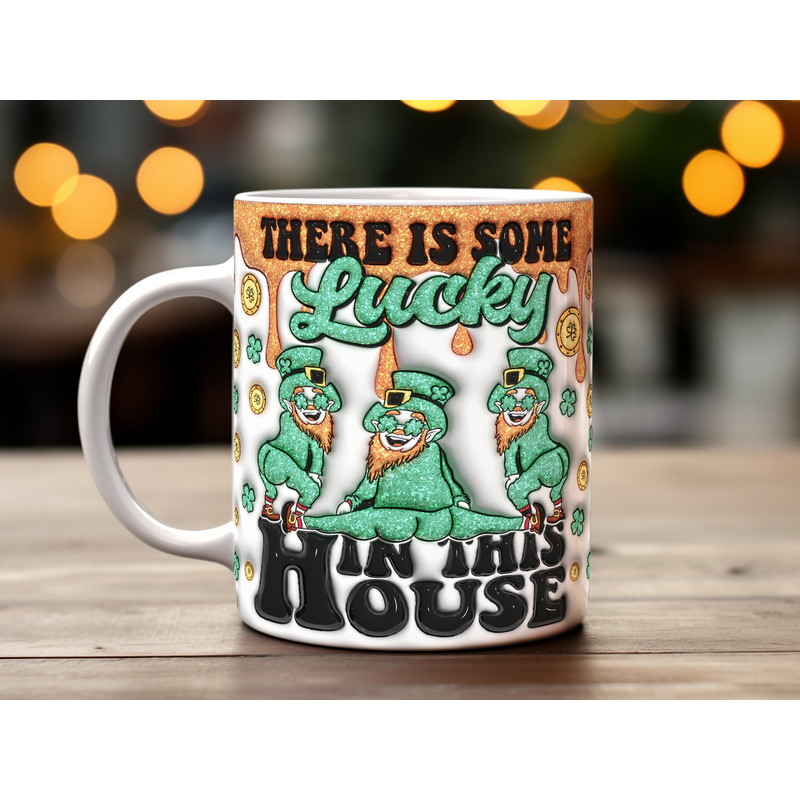 St. Patrick's Day Mug Wrap Design, Lucky Leprechaun Digital PNG, Festive Coffee Cup Decor, Instant Download, Green Irish Clipart.jpg