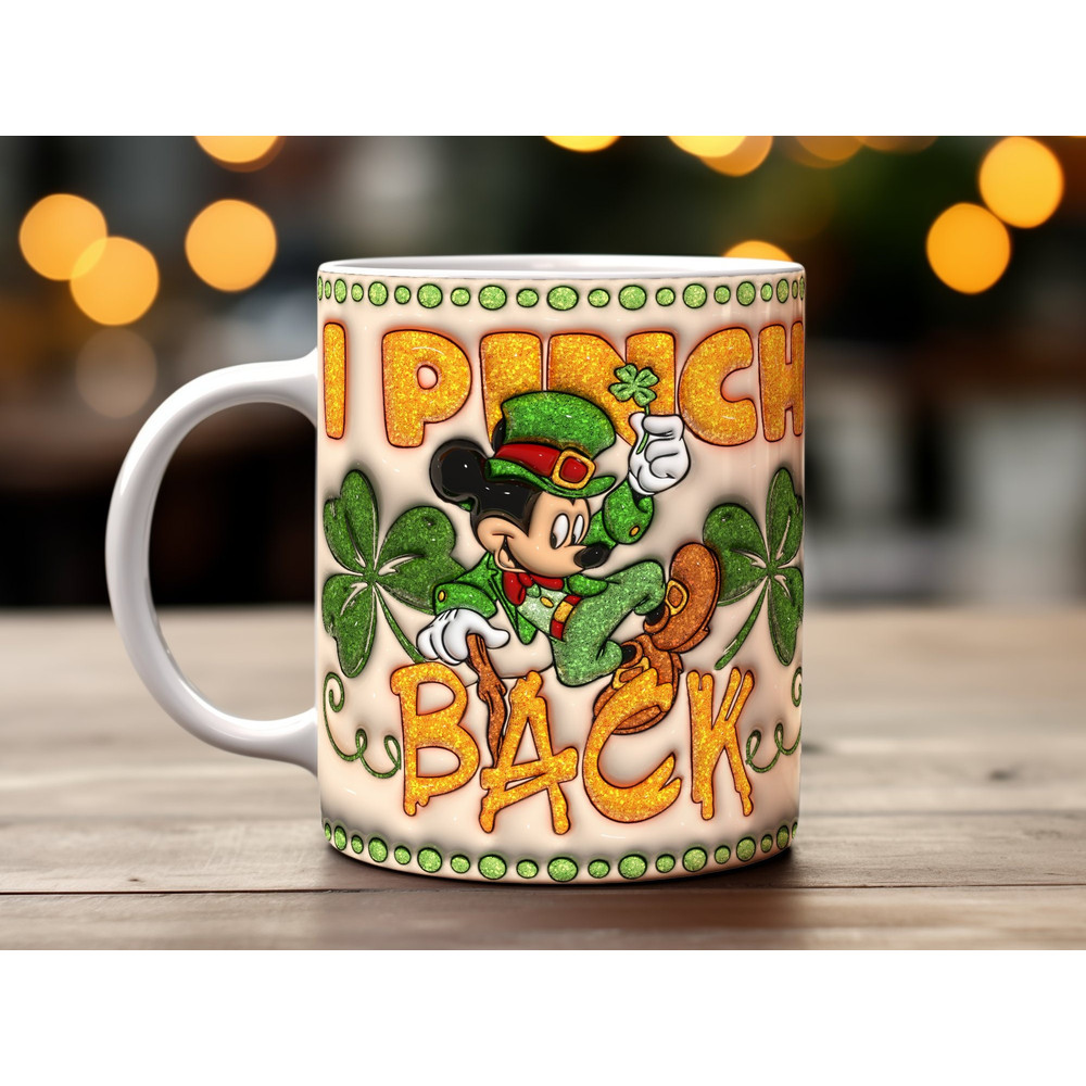 St. Patrick's Day Mug Wrap Design, PNG Digital Download, 3D Inflated Effect, Festive Coffee Cup Graphics, Green Irish Holiday Decor.jpg