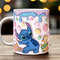 Stitch Happy Easter Day Sublimation Mug Design Download PNG, 11 - 15 Oz Digital Mug Wrap PNG Download.jpg