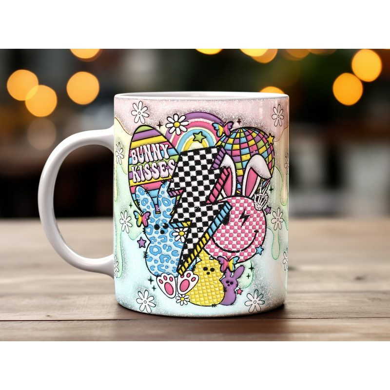 Whimsical Easter Bunny Kisses Mug Wrap, Colorful Digital PNG, Downloadable Mug Design, Festive Coffee Cup Decor, Spring Holiday Graphics.jpg