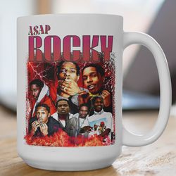 retro asap rocky coffee mug, asap rocky tribute rap coffee mug, asap rocky vintage coffee mug