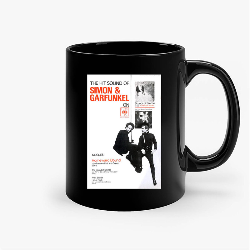 Simon & Garfunkel 1966 Uk Sounds Of Silence Ceramic Mug.jpg
