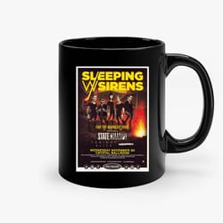sleeping with sirens 2016 gig ceramic mug, gift for him, gift for her