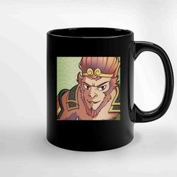 two wukong ceramic mug, funny coffee mug, custom coffee mug