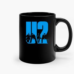 u2 blue l0go ceramic mug, funny coffee mug, custom coffee mug
