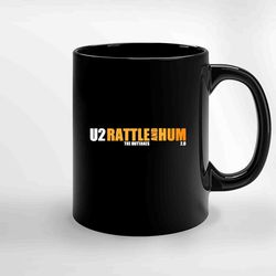 u2 rattle and hum ceramic mug, funny coffee mug, custom coffee mug