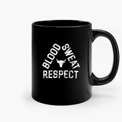 under armour project rock blood sweat respect ceramic mug, funny coffee mug, custom coffee mug