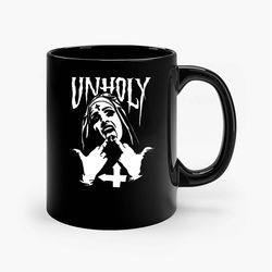 Unholy Nun Ceramic Mug, Funny Coffee Mug, Custom Coffee Mug