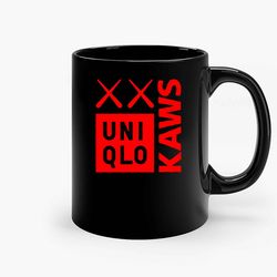 uni qlo kaws ceramic mug, funny coffee mug, custom coffee mug