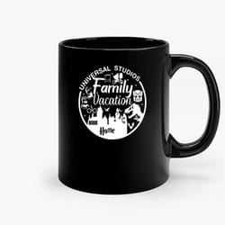 universal studios family vacation ceramic mug, funny coffee mug, custom coffee mug