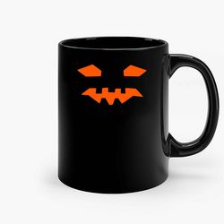 Unny Halloween Pumpkin Face Ceramic Mug, Funny Coffee Mug, Custom Coffee Mug