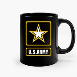 us army simple logo ceramic mug, funny coffee mug, custom coffee mug