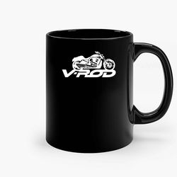 v rod silhouette ceramic mug, funny coffee mug, custom coffee mug
