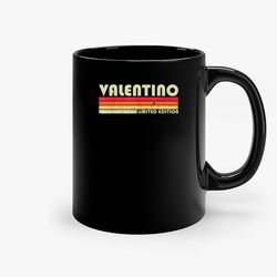 Valentino Name Personalized Funny Retro Vintage Ceramic Mug, Funny Coffee Mug, Custom Coffee Mug