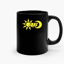 valentino rossi 46 sun and moon ceramic mug, funny coffee mug, custom coffee mug