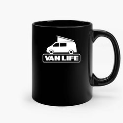 Van Life Ceramic Mug, Funny Coffee Mug, Custom Coffee Mug