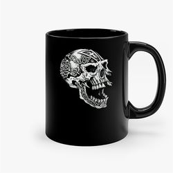 Viking Skull Symbols Wp Ceramic Mug, Funny Coffee Mug, Custom Coffee Mug