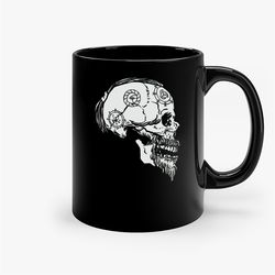 viking skull thor walhalla northern mythology ceramic mug, funny coffee mug, custom coffee mug