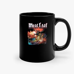 Vintage 2006 Meat Loaf Bat Out Of Hell Ceramic Mug, Funny Coffee Mug, Custom Coffee Mug