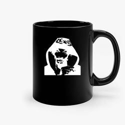 snoop dogg silhouette black ceramic mug, funny gift mug, gift for her, gift for him