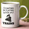 I'd Rather Be Playing With My Trains Ceramic Mug 11oz, Model Railway Enthusiast Mug, Train Gift, Gift For Railway Modeller, Steam Train Mug.jpg
