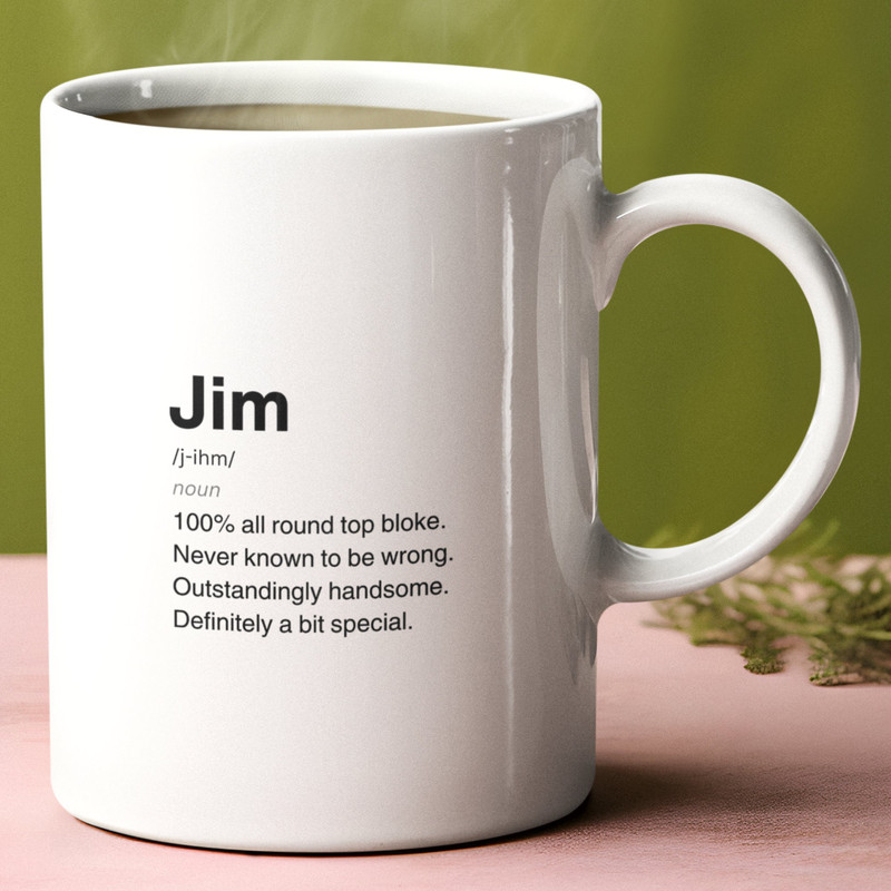 Jim Definition Ceramic Mug, Sarcastic Jim Mug, Funny Jim Gift, Personalised Jim Mug, Custom Jim Mug, Funny Gift For Jim.jpg