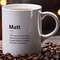 Matt Definition Ceramic Mug 11oz, Sarcastic Matt Mug, Funny Matt Gift, Personalised Matt Mug, Custom Matt Mug, Funny Gift For Matt.jpg