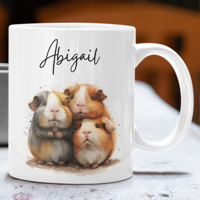 Personalised Cute Guinea Pigs Mug, Guinea Pig Gift, Personalised Mug, Guinea Pigs, Mothers Day Gifts, Name Mug, Birthday.jpg