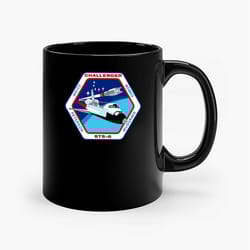 nasa sts 6 space shuttle challenger ceramic mug, funny coffee mug, gift mug