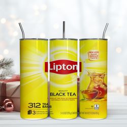 Lipton Tea 20Oz Tumbler, Skinny Tumbler, Birthday Cup, Tumbler Gift Mug