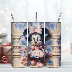 Little Princess Minnie Tumbler, Birthday Gift Mug, Skinny Tumbler, Gift For Kids