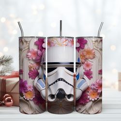 3D Stormtrooper Head Tumbler Star War 20oz, Birthday Gift Mug, Skinny Tumbler, Gift For Kids
