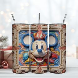 3D Mickey Art Skinny Tumbler 20oz Disney Mickey Tumbler, Birthday Gift Mug, Skinny Tumbler, Gift For Kids