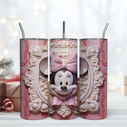 Minnie Retro Style Disney Minnie Skinny 20oz Tumbler, Birthday Gift Mug, Skinny Tumbler, Gift For Kids