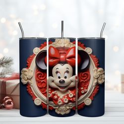 Royal Red Queen Minnie Disney Tumbler 20oz, Birthday Gift Mug, Skinny Tumbler, Gift For Kids