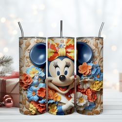 Minnie Colorful Tumbler Disney Minnie Skinny 20oz, Birthday Gift Mug, Skinny Tumbler, Gift For Kids