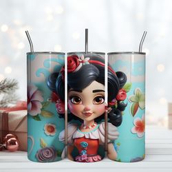 3D Baby Snow White Tumbler 20oz, Birthday Gift Mug, Skinny Tumbler, Gift For Kids