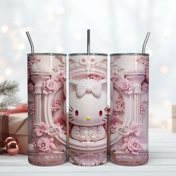 Hello Kitty Pink Tumbler, Birthday Gift Mug, Skinny Tumbler, Gift For Kids