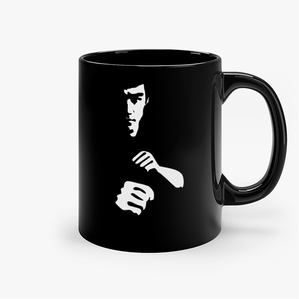 Martial Arts Silhouette Mma Jeet Kune Do Ceramic Mugs.jpg