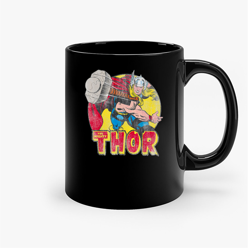 Marvel Mighty Thor Hammer Throw Vintage Ceramic Mugs.jpg