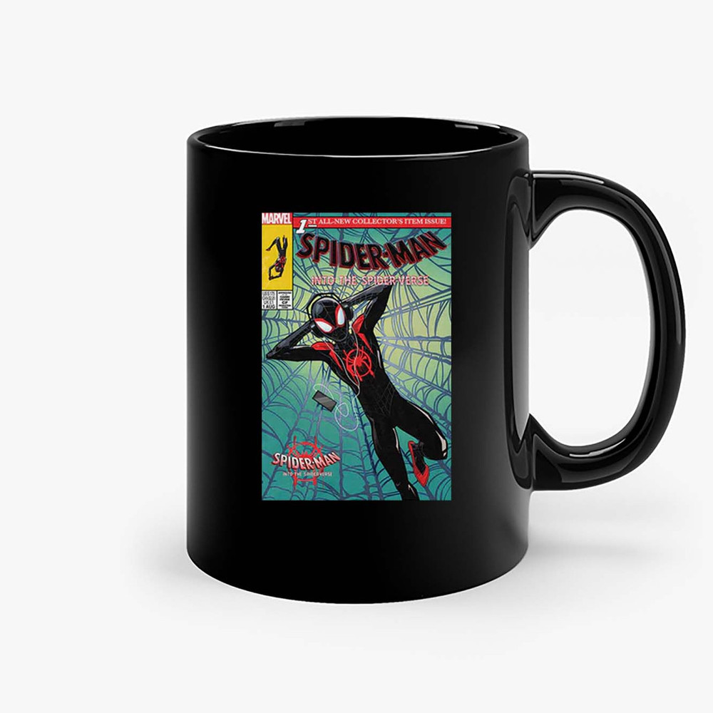 Marvel Spiderman Into The Spider Verse Comic Cover Ceramic Mugs.jpg